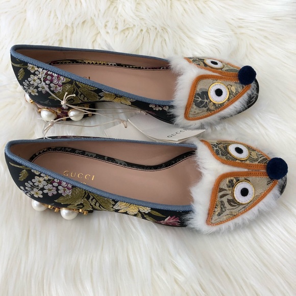 Gucci Kimberly embellished Heels Sz 39.5 - Picture 4 of 11